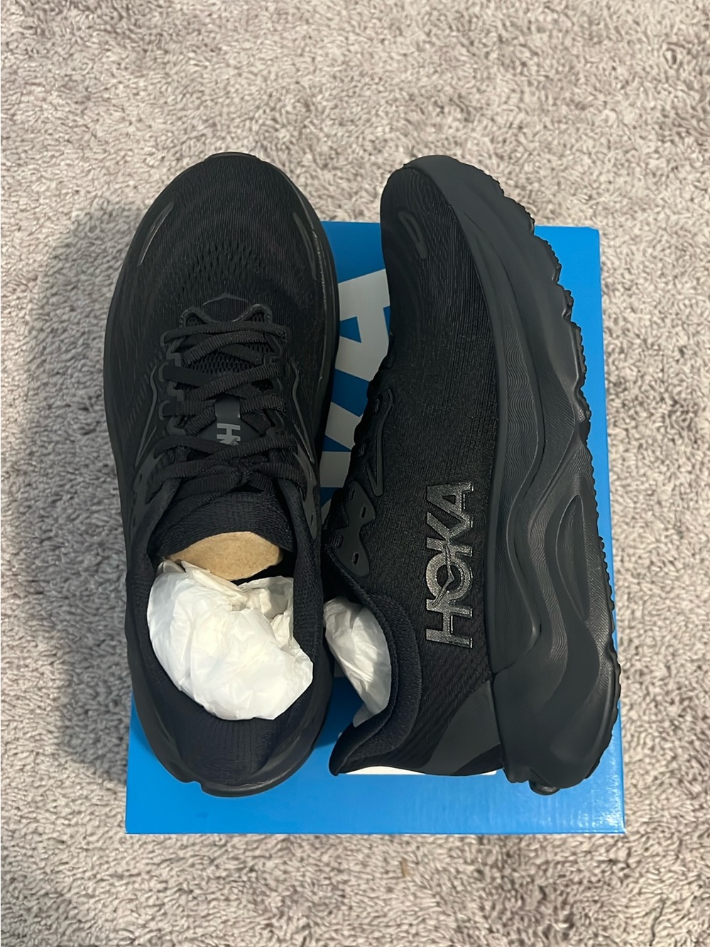 Hoka Women's All-Black Athletic Running Shoes